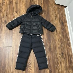 Moncler coat and snow pants set size 3